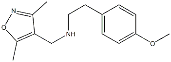 [(3,5-dimethyl-1,2-oxazol-4-yl)methyl][2-(4-methoxyphenyl)ethyl]amine Struktur