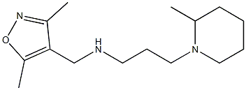 [(3,5-dimethyl-1,2-oxazol-4-yl)methyl][3-(2-methylpiperidin-1-yl)propyl]amine 化学構造式