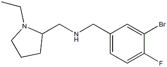 [(3-bromo-4-fluorophenyl)methyl][(1-ethylpyrrolidin-2-yl)methyl]amine|