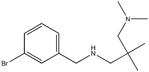 [(3-bromophenyl)methyl]({2-[(dimethylamino)methyl]-2-methylpropyl})amine,,结构式