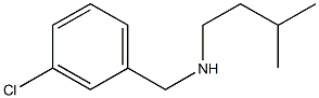 [(3-chlorophenyl)methyl](3-methylbutyl)amine,,结构式