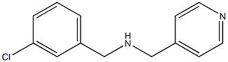 [(3-chlorophenyl)methyl](pyridin-4-ylmethyl)amine Structure