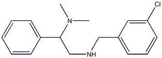 [(3-chlorophenyl)methyl][2-(dimethylamino)-2-phenylethyl]amine Struktur