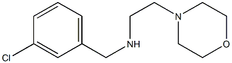 [(3-chlorophenyl)methyl][2-(morpholin-4-yl)ethyl]amine,,结构式