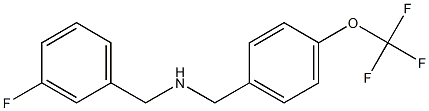 [(3-fluorophenyl)methyl]({[4-(trifluoromethoxy)phenyl]methyl})amine