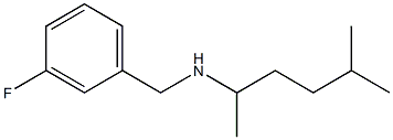 [(3-fluorophenyl)methyl](5-methylhexan-2-yl)amine Structure