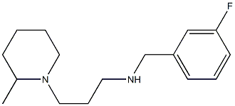 [(3-fluorophenyl)methyl][3-(2-methylpiperidin-1-yl)propyl]amine Struktur