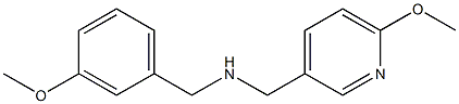 [(3-methoxyphenyl)methyl][(6-methoxypyridin-3-yl)methyl]amine|