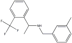 [(3-methylphenyl)methyl]({1-[2-(trifluoromethyl)phenyl]ethyl})amine Struktur