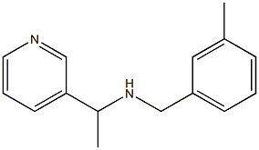 [(3-methylphenyl)methyl][1-(pyridin-3-yl)ethyl]amine|