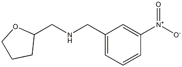 [(3-nitrophenyl)methyl](oxolan-2-ylmethyl)amine,,结构式