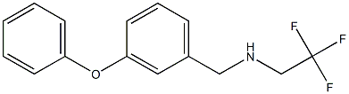 [(3-phenoxyphenyl)methyl](2,2,2-trifluoroethyl)amine,,结构式