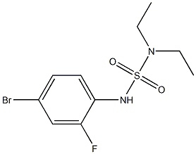 [(4-bromo-2-fluorophenyl)sulfamoyl]diethylamine,,结构式