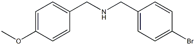 [(4-bromophenyl)methyl][(4-methoxyphenyl)methyl]amine 结构式