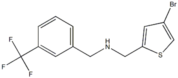 [(4-bromothiophen-2-yl)methyl]({[3-(trifluoromethyl)phenyl]methyl})amine Structure