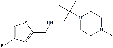 [(4-bromothiophen-2-yl)methyl][2-methyl-2-(4-methylpiperazin-1-yl)propyl]amine,,结构式