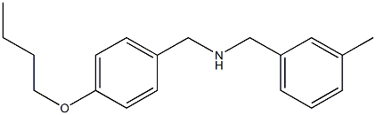 [(4-butoxyphenyl)methyl][(3-methylphenyl)methyl]amine Structure