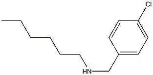 [(4-chlorophenyl)methyl](hexyl)amine 结构式