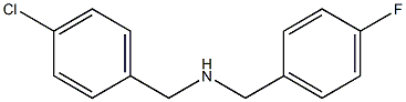 [(4-chlorophenyl)methyl][(4-fluorophenyl)methyl]amine Struktur