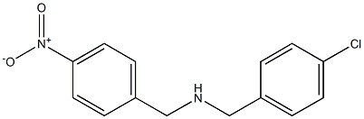 [(4-chlorophenyl)methyl][(4-nitrophenyl)methyl]amine,,结构式