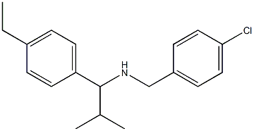 [(4-chlorophenyl)methyl][1-(4-ethylphenyl)-2-methylpropyl]amine 结构式