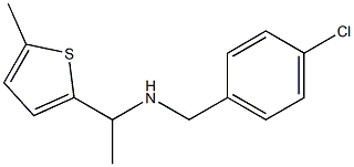 [(4-chlorophenyl)methyl][1-(5-methylthiophen-2-yl)ethyl]amine Structure