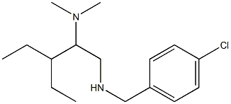 [(4-chlorophenyl)methyl][2-(dimethylamino)-3-ethylpentyl]amine,,结构式