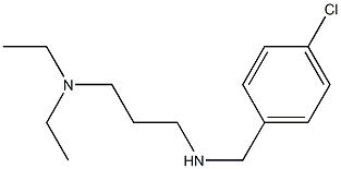 [(4-chlorophenyl)methyl][3-(diethylamino)propyl]amine 化学構造式