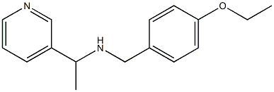 [(4-ethoxyphenyl)methyl][1-(pyridin-3-yl)ethyl]amine 结构式