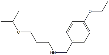 [(4-ethoxyphenyl)methyl][3-(propan-2-yloxy)propyl]amine Structure