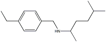 [(4-ethylphenyl)methyl](5-methylhexan-2-yl)amine 化学構造式