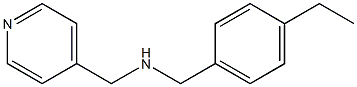 [(4-ethylphenyl)methyl](pyridin-4-ylmethyl)amine Struktur