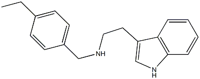 [(4-ethylphenyl)methyl][2-(1H-indol-3-yl)ethyl]amine Structure