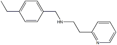 [(4-ethylphenyl)methyl][2-(pyridin-2-yl)ethyl]amine,,结构式