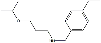 [(4-ethylphenyl)methyl][3-(propan-2-yloxy)propyl]amine 化学構造式
