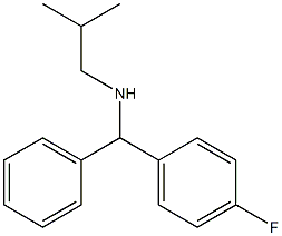 [(4-fluorophenyl)(phenyl)methyl](2-methylpropyl)amine 结构式