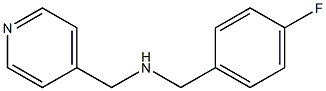 [(4-fluorophenyl)methyl](pyridin-4-ylmethyl)amine Struktur