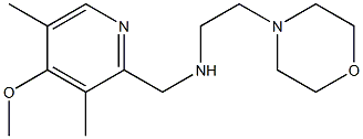 [(4-methoxy-3,5-dimethylpyridin-2-yl)methyl][2-(morpholin-4-yl)ethyl]amine 化学構造式