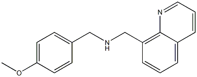 [(4-methoxyphenyl)methyl](quinolin-8-ylmethyl)amine Struktur