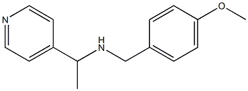 [(4-methoxyphenyl)methyl][1-(pyridin-4-yl)ethyl]amine,,结构式