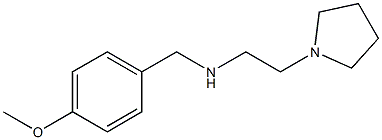 [(4-methoxyphenyl)methyl][2-(pyrrolidin-1-yl)ethyl]amine 化学構造式