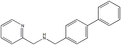 [(4-phenylphenyl)methyl](pyridin-2-ylmethyl)amine,,结构式