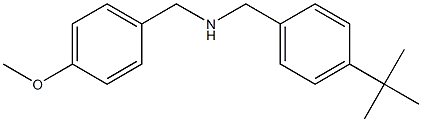 [(4-tert-butylphenyl)methyl][(4-methoxyphenyl)methyl]amine Structure
