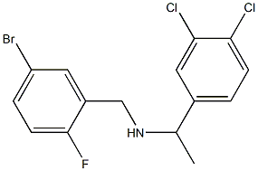 [(5-bromo-2-fluorophenyl)methyl][1-(3,4-dichlorophenyl)ethyl]amine 化学構造式