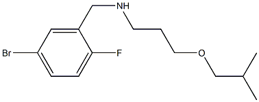 [(5-bromo-2-fluorophenyl)methyl][3-(2-methylpropoxy)propyl]amine 结构式