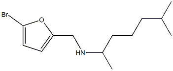 [(5-bromofuran-2-yl)methyl](6-methylheptan-2-yl)amine,,结构式