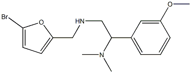 [(5-bromofuran-2-yl)methyl][2-(dimethylamino)-2-(3-methoxyphenyl)ethyl]amine,,结构式