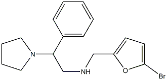 [(5-bromofuran-2-yl)methyl][2-phenyl-2-(pyrrolidin-1-yl)ethyl]amine Structure