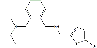 [(5-bromothiophen-2-yl)methyl]({2-[(diethylamino)methyl]phenyl}methyl)amine Structure