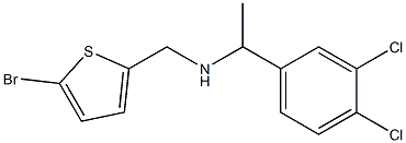 [(5-bromothiophen-2-yl)methyl][1-(3,4-dichlorophenyl)ethyl]amine 结构式